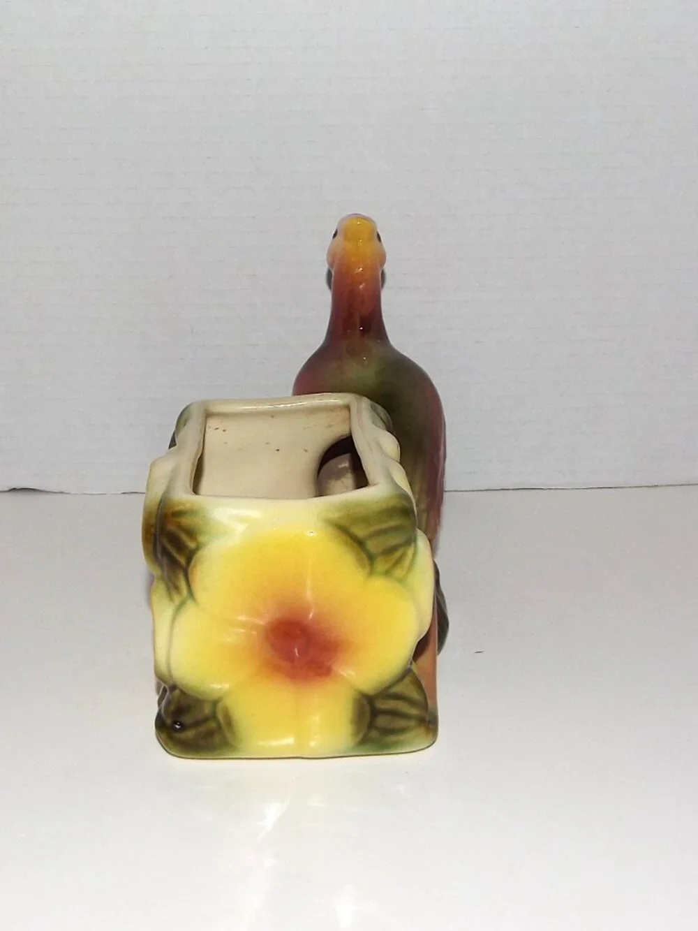 1950s Hull Pottery Ceramic Pheasant Planter #61 Marked